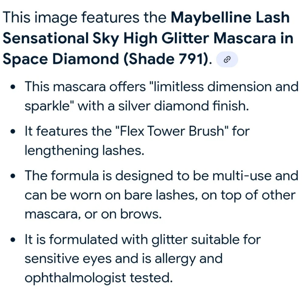 Maybelline Sky High Glitter Mascara - New In Packaging. Bundle Of Two.